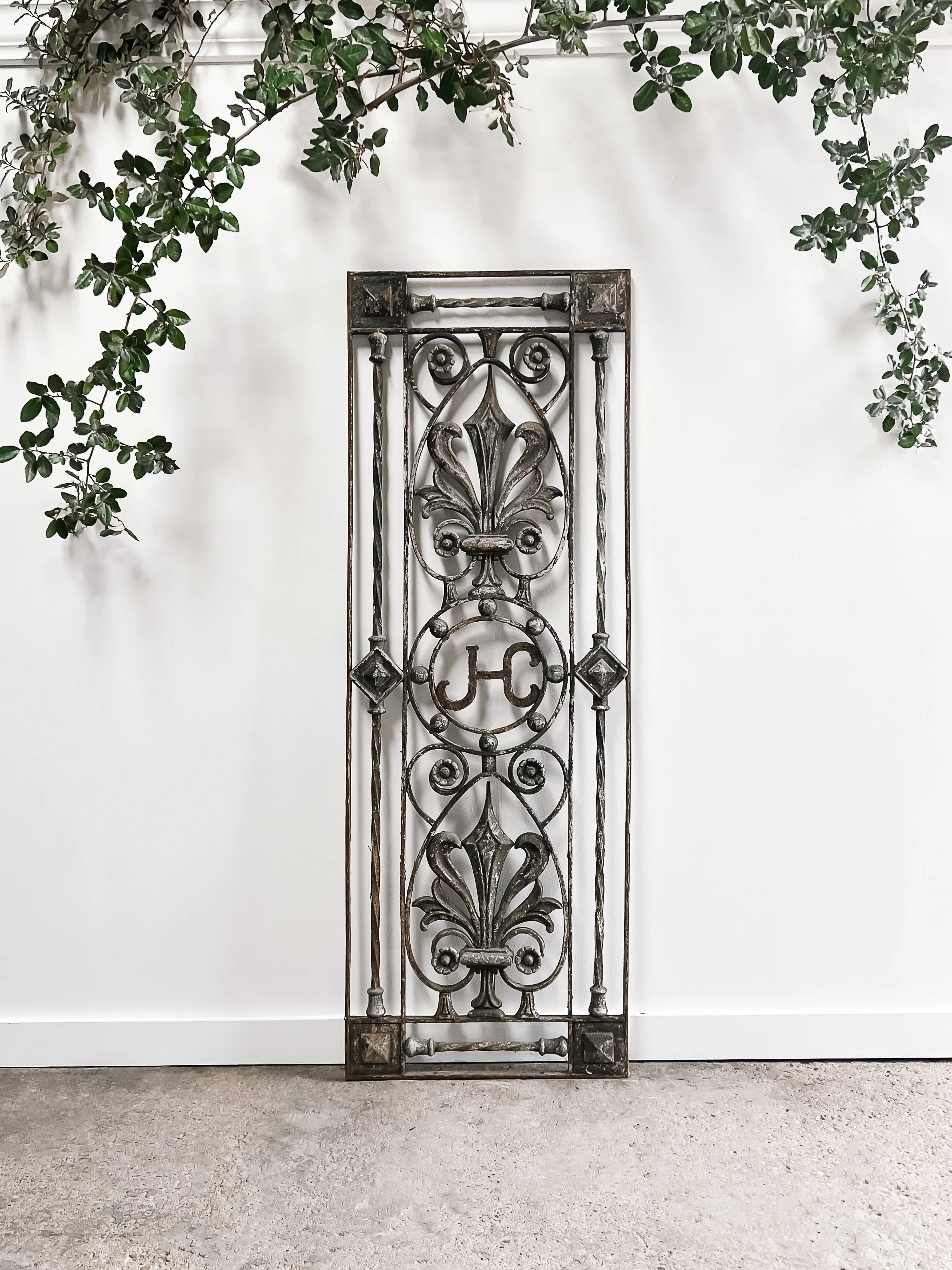 Salvaged Monogrammed Gate Panel — East End Salvage